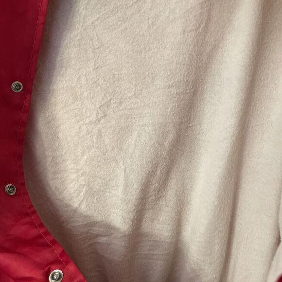 Vintage Satin Bomber Red Jacket XXL 80s Worlds Famous Pizza TUBBY’S Indiana - Picture 5 of 8